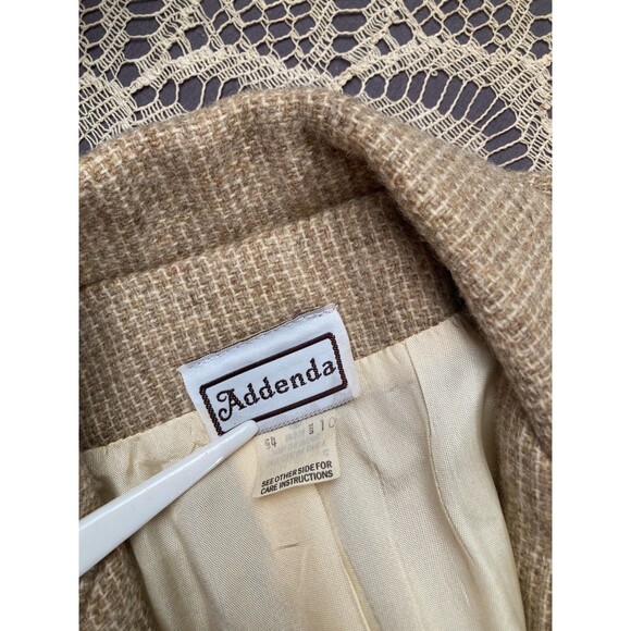 Vintage 70s Wool Blazer 1970s Tweed English Hunting Preppy Addenda Size Medium - Picture 3 of 5